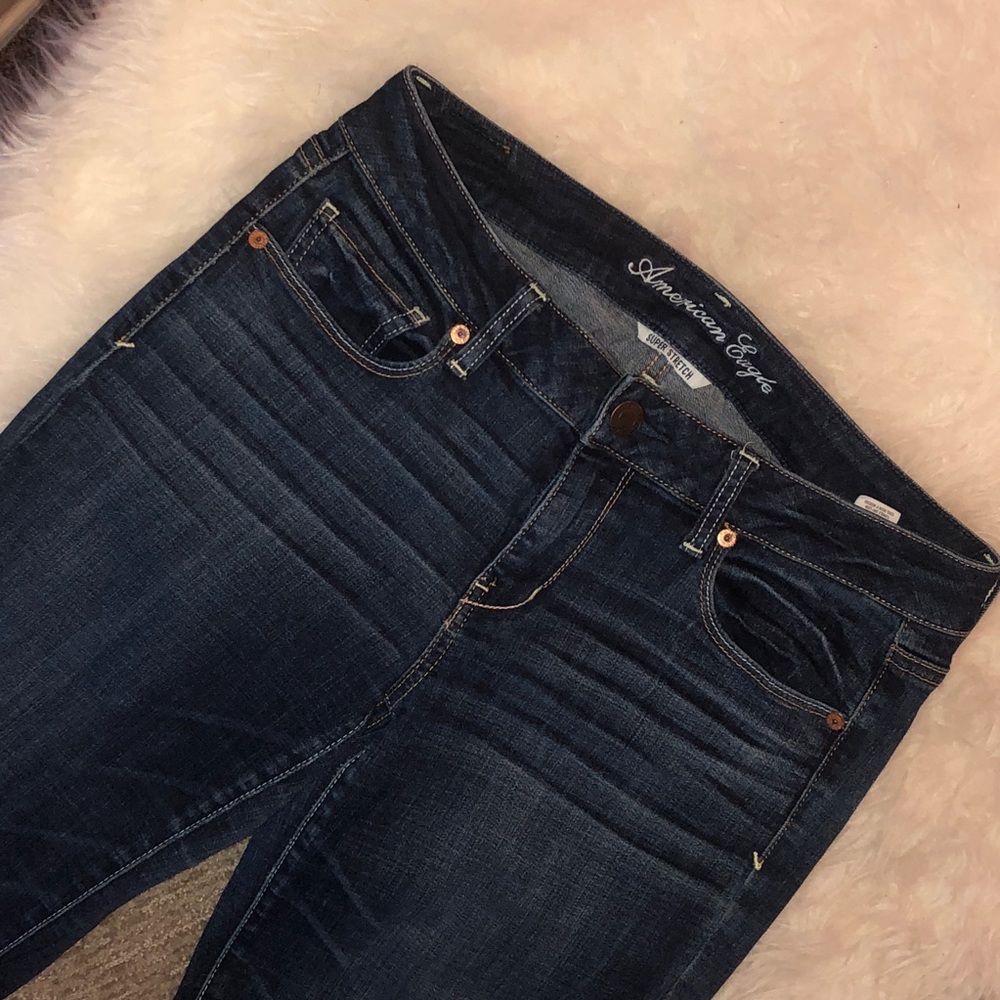 American Eagle Dark Wash Straight Leg Jeans